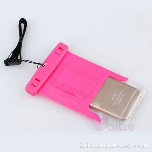 rainy day phone protector Pink color waterproof phone armband